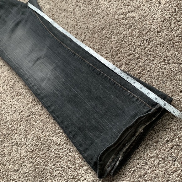 7 for All Mankind Bootcut Black Wash Jeans - Picture 9 of 12